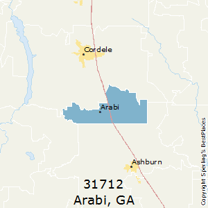 Arabi,Georgia County Map