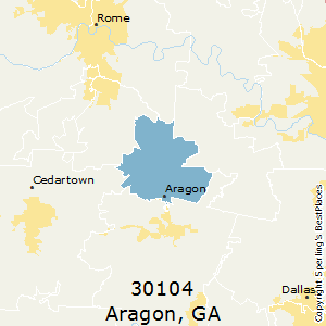 Aragon,Georgia County Map