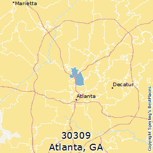 Atlanta,Georgia County Map