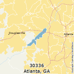 Atlanta,Georgia County Map