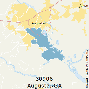 Augusta,Georgia County Map
