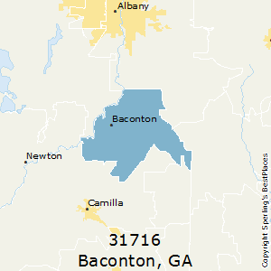 Baconton,Georgia County Map
