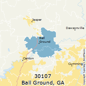 Ball_Ground,Georgia County Map