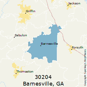 Barnesville,Georgia County Map