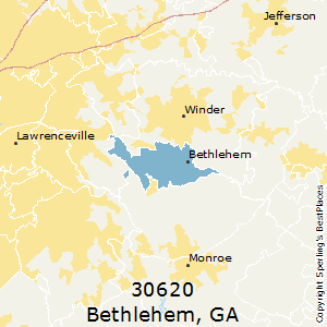 Bethlehem,Georgia County Map