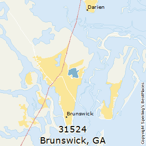 Brunswick,Georgia County Map