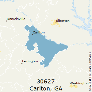 Carlton,Georgia County Map
