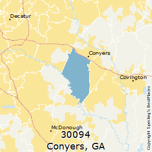 Conyers,Georgia County Map