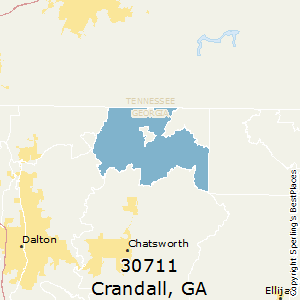 Crandall,Georgia County Map
