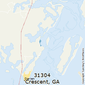 Crescent,Georgia(31304) Zip Code Map