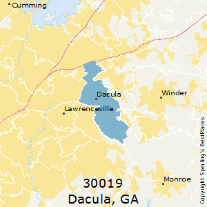 Dacula,Georgia County Map