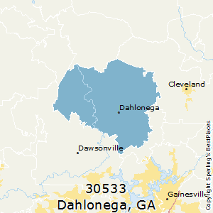 Dahlonega,Georgia County Map