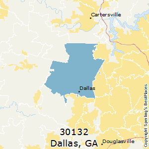 Dallas,Georgia County Map