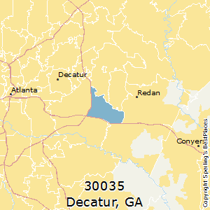 Decatur,Georgia County Map