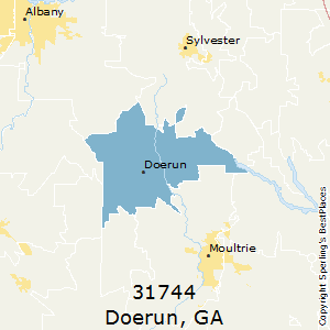 Doerun,Georgia(31744) Zip Code Map