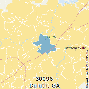 Duluth,Georgia County Map
