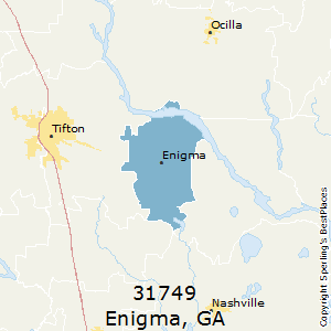 Enigma,Georgia County Map
