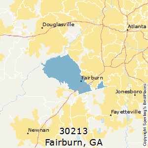 Fairburn,Georgia County Map