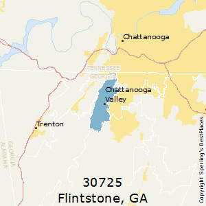 Flintstone,Georgia County Map