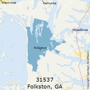 Folkston,Georgia County Map