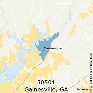 Gainesville,Georgia County Map
