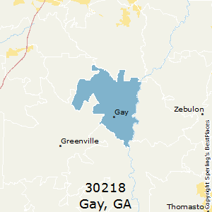 Gay,Georgia County Map