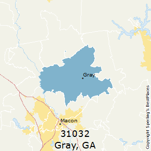 Gray,Georgia County Map