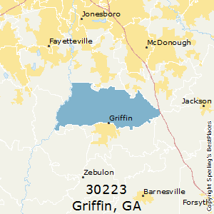 Griffin,Georgia County Map