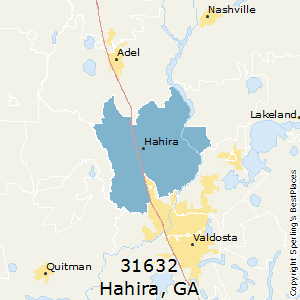 Hahira,Georgia County Map