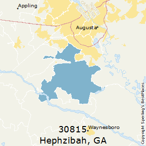 Hephzibah,Georgia County Map