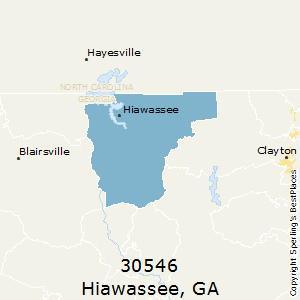 Hiawassee,Georgia County Map