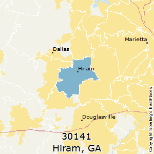 Hiram,Georgia County Map