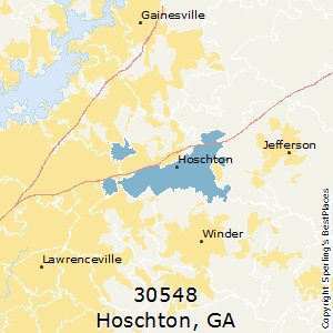 Hoschton,Georgia County Map