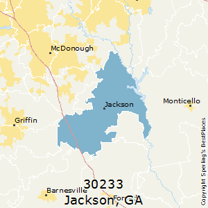 Jackson,Georgia County Map