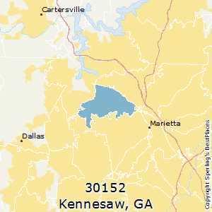 Kennesaw Zip Code Map Best Places To Live In Kennesaw (Zip 30152), Georgia