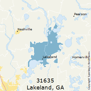 Lakeland,Georgia County Map