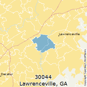 Lawrenceville,Georgia County Map