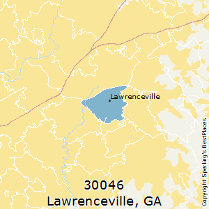 Lawrenceville,Georgia County Map