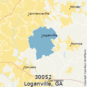 Loganville,Georgia County Map