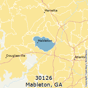 Mableton,Georgia County Map