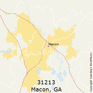 Macon,Georgia County Map