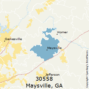 Maysville,Georgia County Map