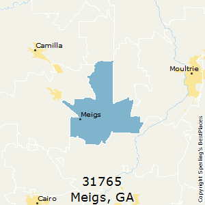 Meigs,Georgia County Map
