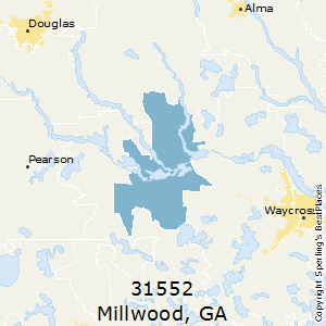 Millwood,Georgia County Map