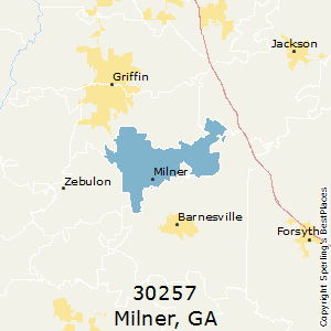 Milner,Georgia County Map