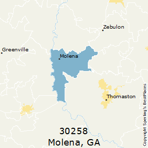 Molena,Georgia County Map