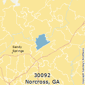 Norcross,Georgia County Map