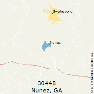 Nunez,Georgia County Map