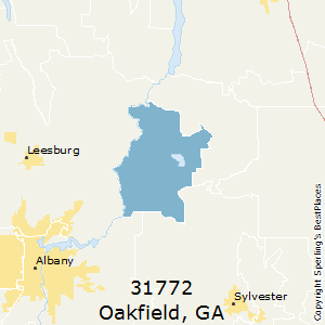 Oakfield,Georgia County Map