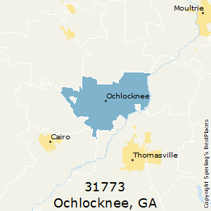 Ochlocknee,Georgia County Map